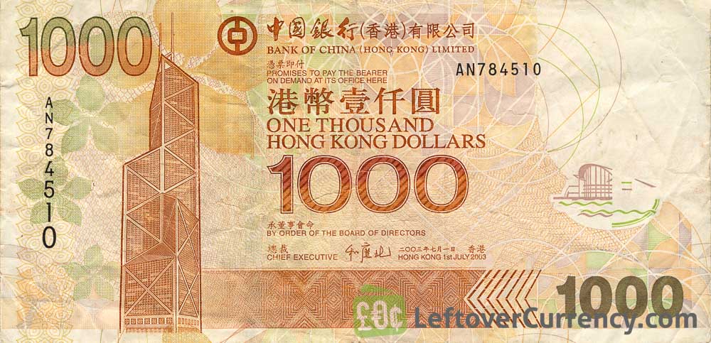 1000 hong kong dollar to usd