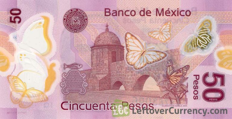 Mexican Pesos Bill Enhanced Security Series F Exchange Yours