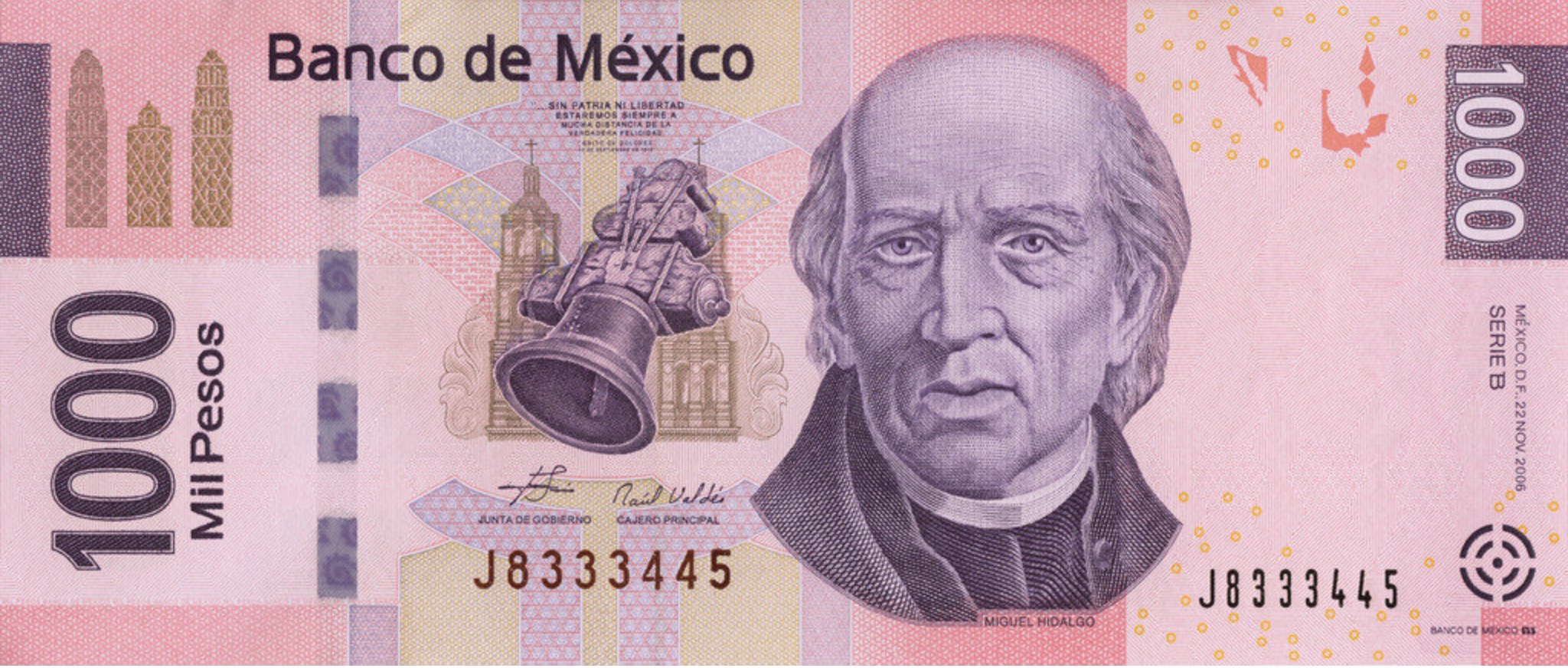 1000 Mexican Pesos Banknote Series F Exchange Yours For Cash Today