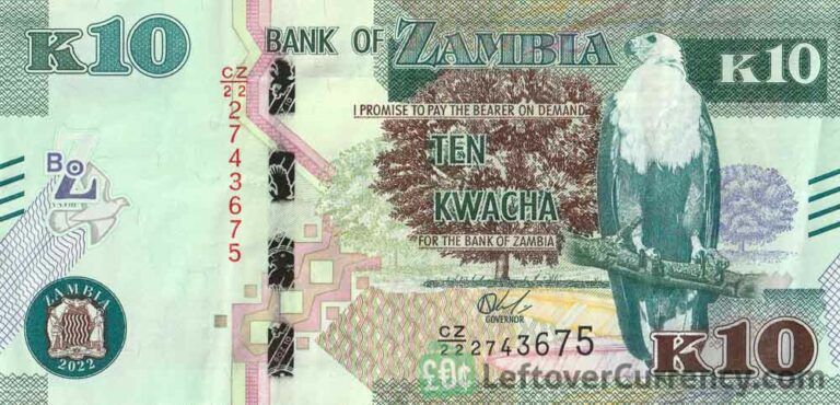 Zambian Kwacha Banknote Porcupine Exchange Yours For Cash Today