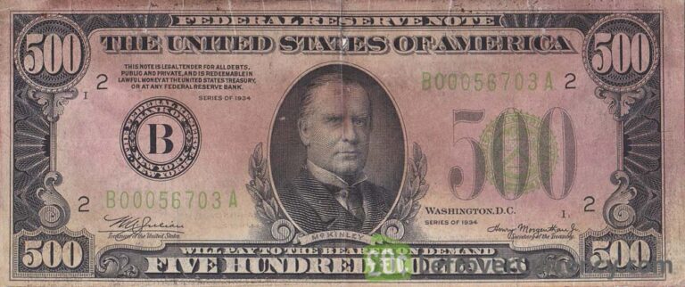 500 American Dollars Banknote - Exchange Yours For Cash Today