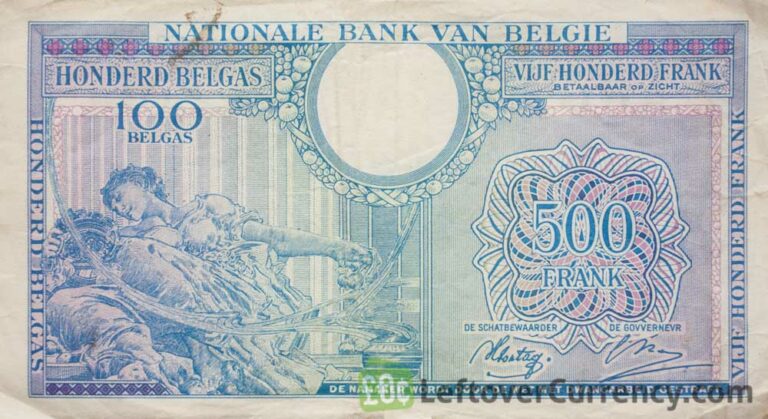 500 Belgian Francs (type Londres) - Exchange Yours For Cash