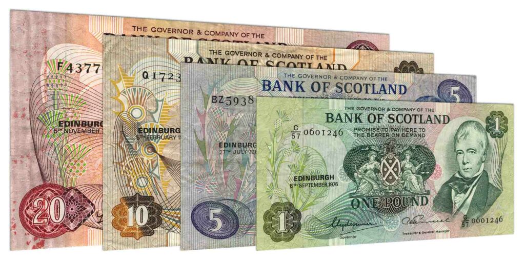 Exchange Scottish Pounds In 3 Easy Steps Leftover Currency   Withdrawn Bank Of Scotland Banknotes 1024x507 