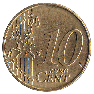 10 Cents Euro Coin Obverse 1 