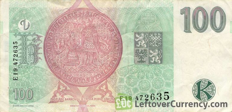 100 Czech Koruna series 1997 - Exchange yours for cash today