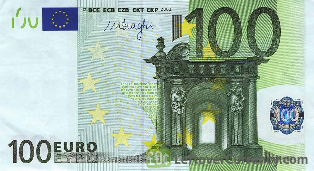 100 Euros Banknote First Series Exchange Yours For Cash Today