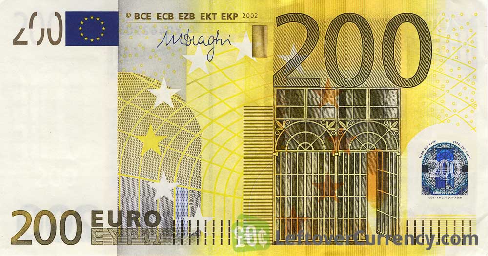200 Euros Banknote First Series Exchange Yours For Cash Today