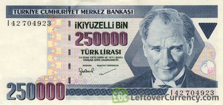 50000 Turkish Old Lira banknote (7th emission 1970) - Exchange yours