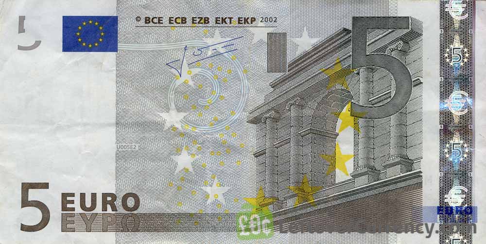 5 Euros banknote (First series) - Exchange yours for cash today