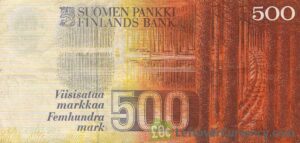 500 Finnish Markkaa (Elias Lonnrot) - Exchange Yours For Cash