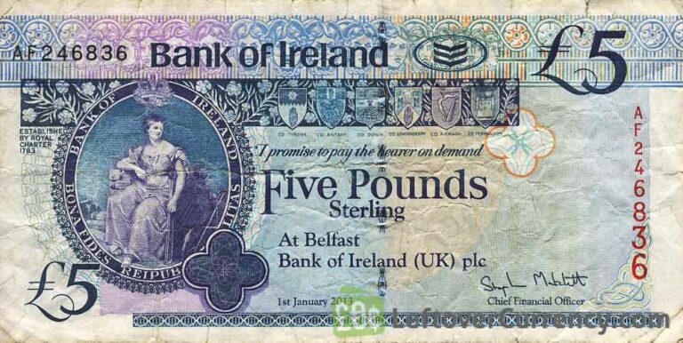 Current Bank Of Ireland Banknotes - Exchange Yours Now