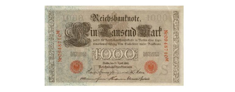 Leftover Currency - What is the value of a 1000 Mark Reichsbanknote?