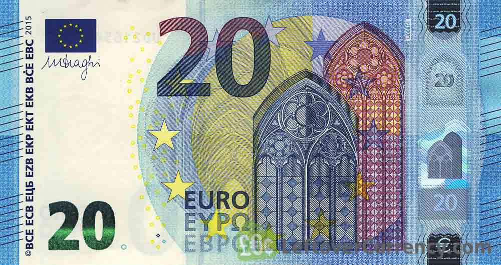 20 Euros banknote (Second series) - Exchange yours for cash today