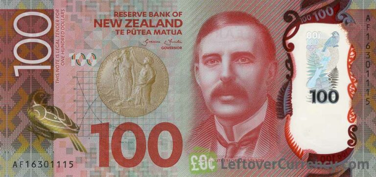 100 new zealand dollars in pounds