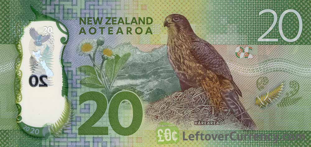 20 New Zealand Dollars Banknote 2015 Exchange Yours For Cash Today   20 New Zealand Dollars Banknote Series 2015 Reverse 