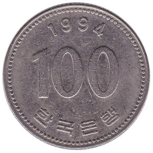 100 South Korean won coin - Exchange yours for cash today