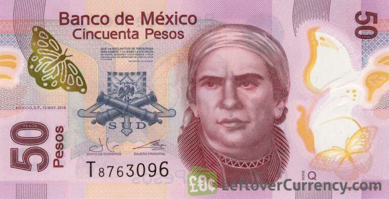 50 dollars to mexican pesos