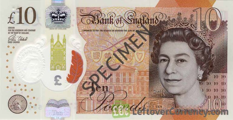 Bank of England new £10 banknote (Jane Austen) - Exchange yours today