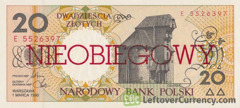 20 Polish Zlotych Banknote Nieobiegowy Exchange Yours For Cash Today