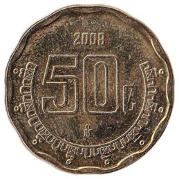 50 Centavos coin Mexico (Large type) - Exchange yours for cash today