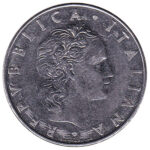 50 Italian Lire Coin Vulcan Large Type Exchange For Cash Today