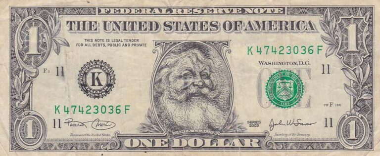 leftover-currency-santa-claus-dollars