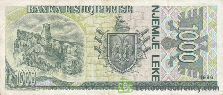 1000 Albanian Lek banknote (Skanderbeg) - Exchange yours for cash