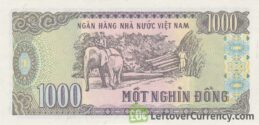 1000 Vietnamese Dong banknote type 1988 - Exchange yours for cash