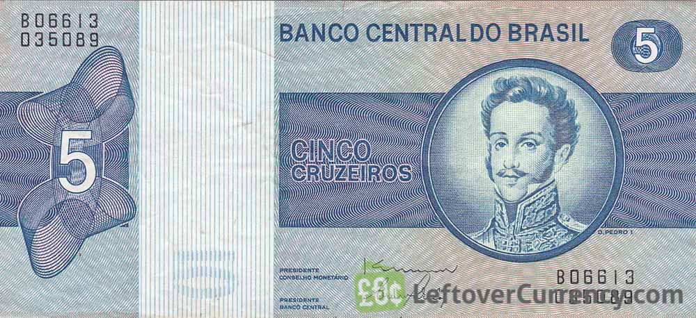 Brazil 5 Cruzeiros - Banknote - Uncirculated - Paper Money