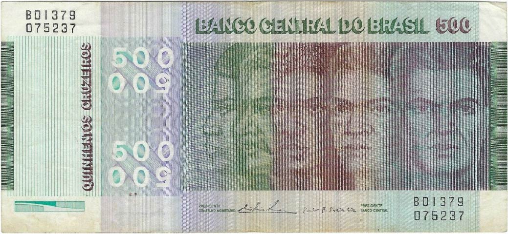 500 Brazilian Cruzeiros bill (150 Years Independence) - Exchange yours