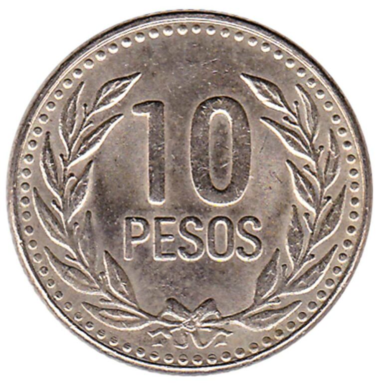 10 Pesos coin Colombia - Exchange yours for cash today