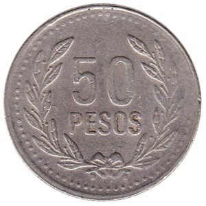 50 Pesos coin Colombia (laurel wreath) - Exchange yours for cash today