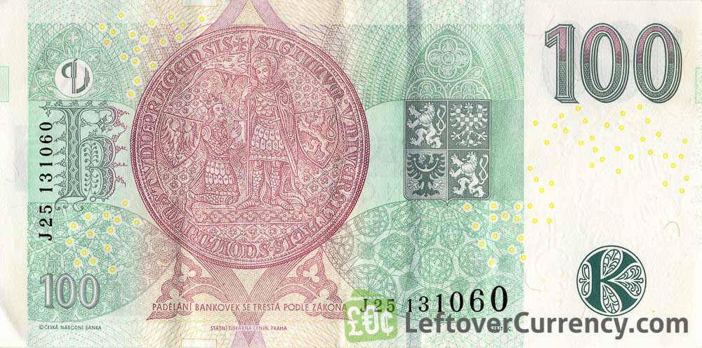 100 Czech Koruna Banknote Series 2018 Exchange Yours For Cash Today