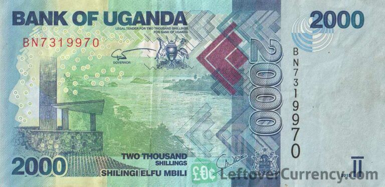 2000 Ugandan Shillings Banknote (Speke Monument) - Exchange Yours