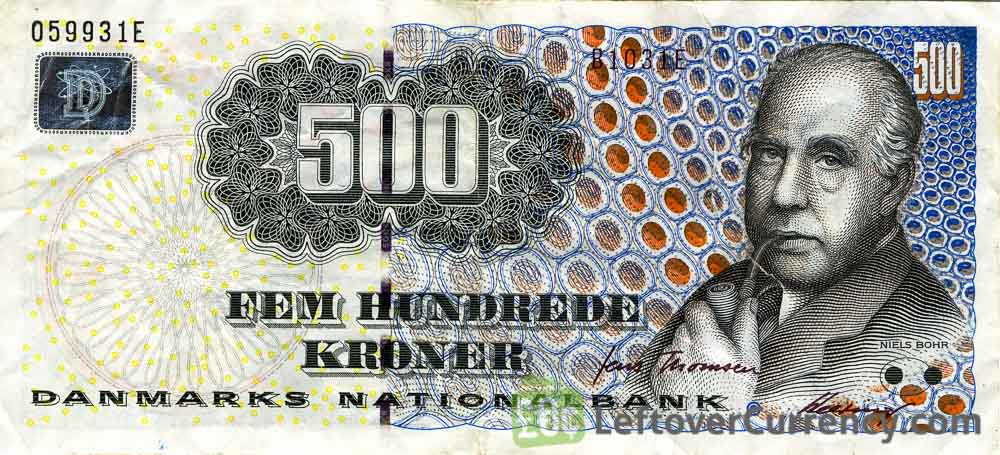 500 Danish Kroner Niels Henrik David Bohr Exchange Yours