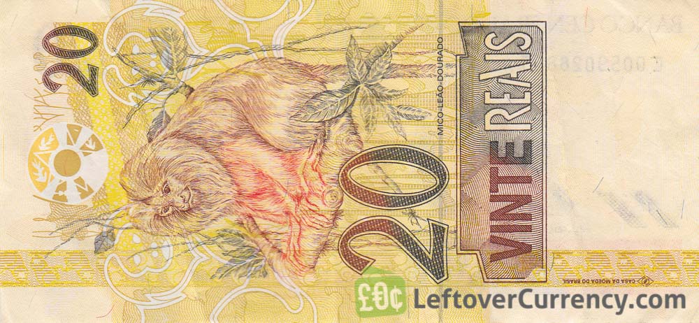 20 Brazilian Reais banknote - Exchange yours for cash today