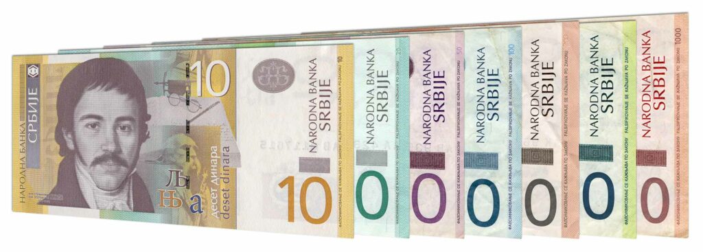 Current Serbian Dinar Banknotes Exchange Yours Now - 